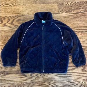 Burberry Kids Velour Quilted Jacket, boys 3/3T